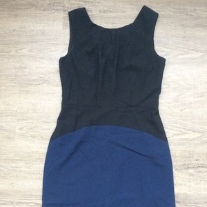 Black and blue BCBG dress